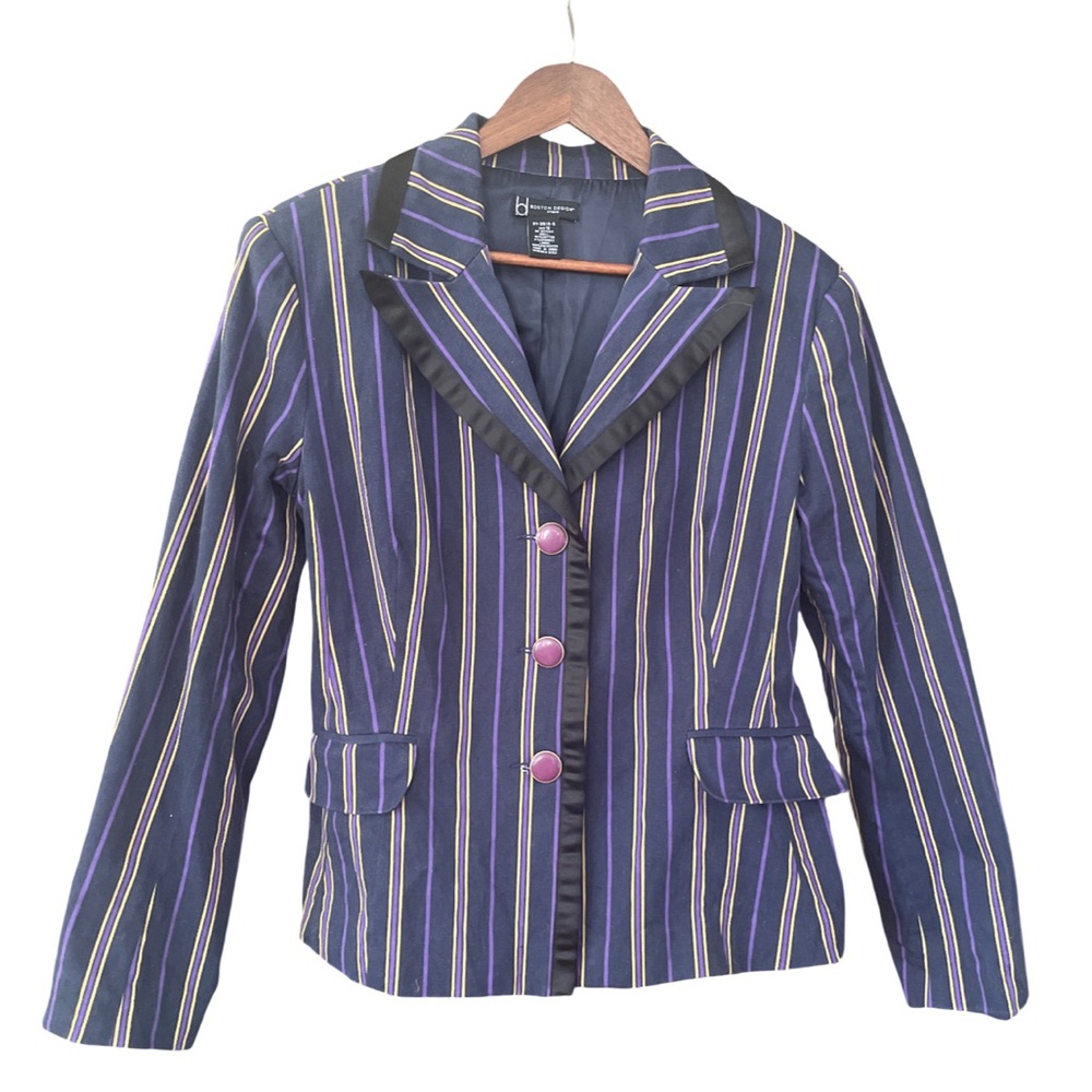 Striped Purple Women's Blazer